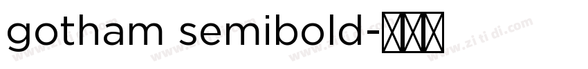 gotham semibold字体转换